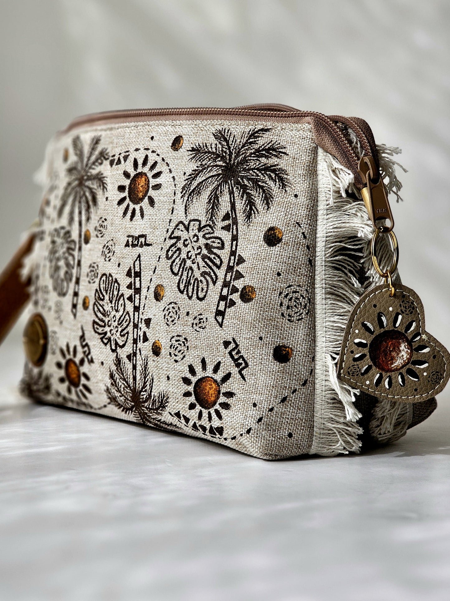 Cross Bag Palm Trees Design