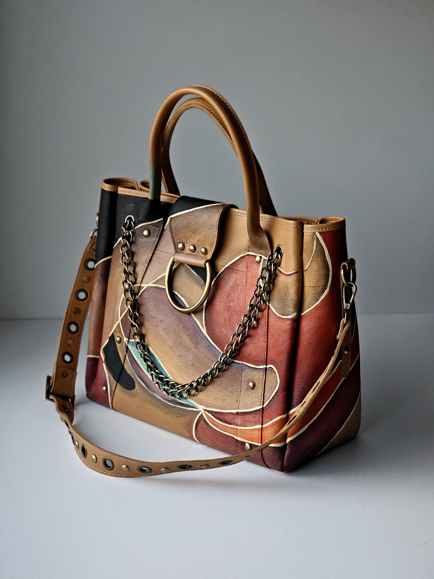 Leather Bag with Ring Havan X Colors