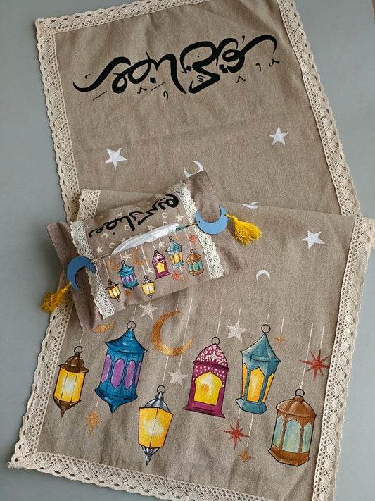 Runner + Tissue Cover (Shiny Lanterns)