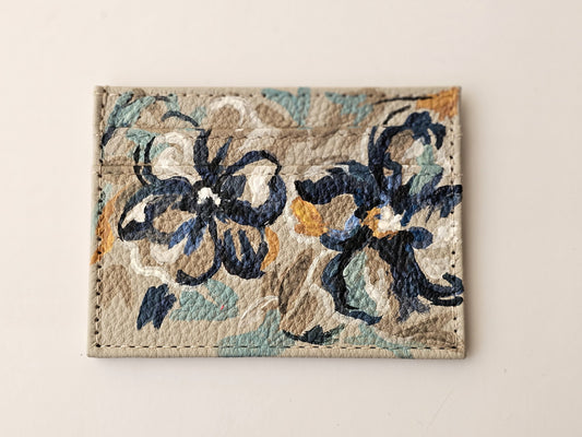Card Holder Beige X Flower