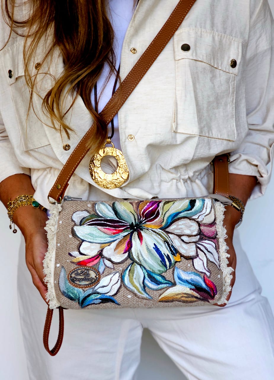 Cross Bag Flowers Design 5