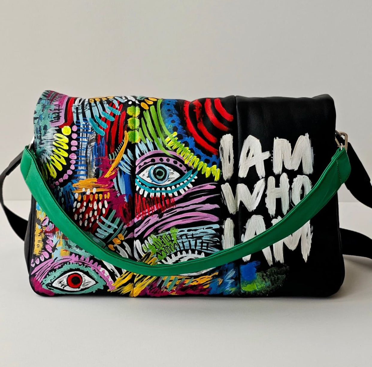 Bold leather Black X Colorful