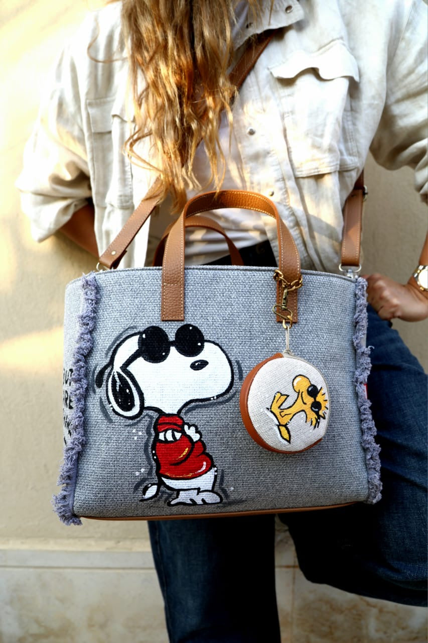 Grey Tote Bag