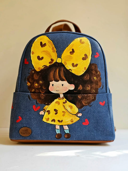 Fabric Medium Backpack Jeans X Girl