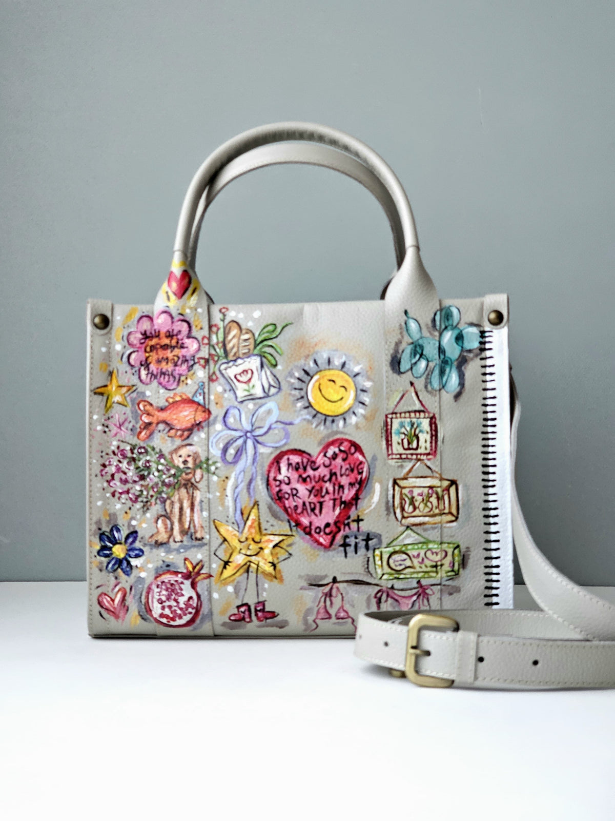 Medium Tote Bag X Happy Sketch