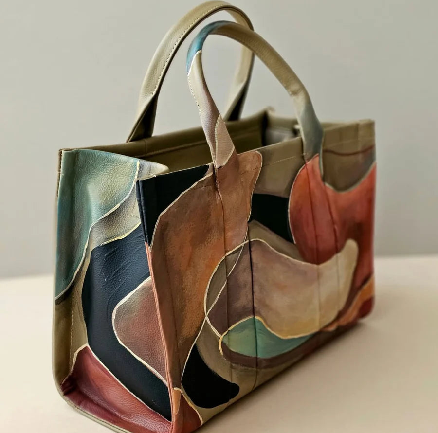 Large Tote Bag Olive X Colors 2