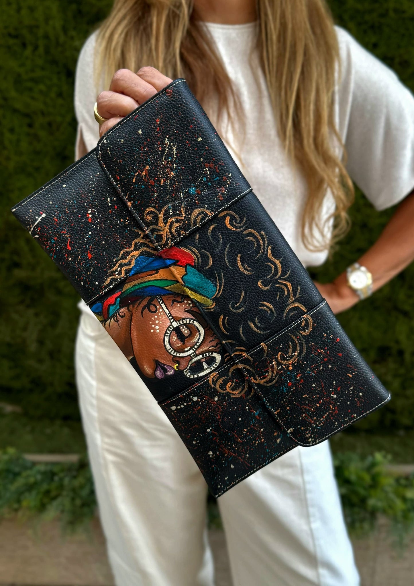 Leather Envelope X Wild Afro