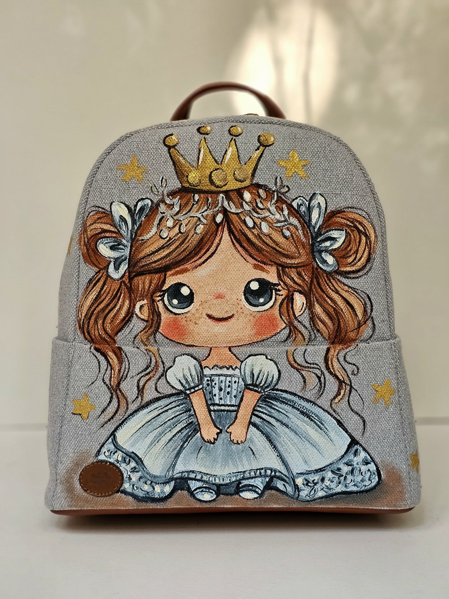 Fabric Medium Backpack Beige X Princess 1