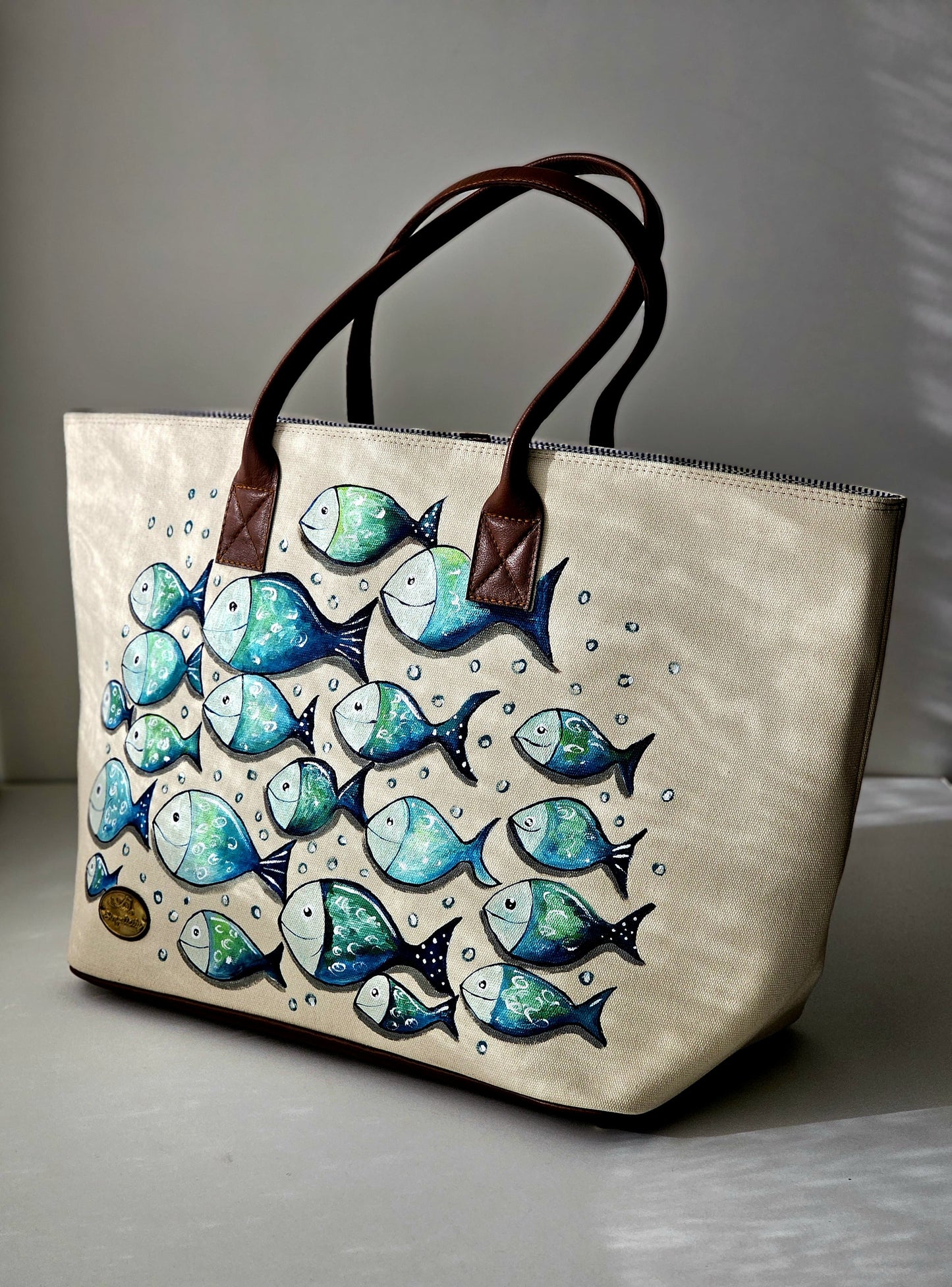 Beach Bag X Green Fish