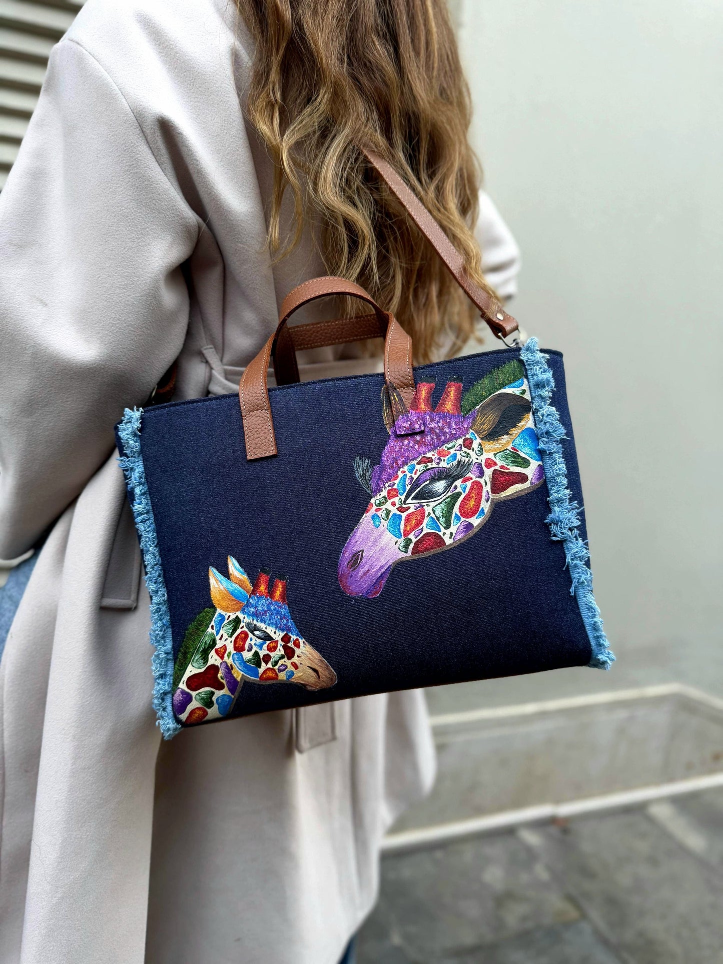 Jeans Tote Bag Jeans X Giraffe