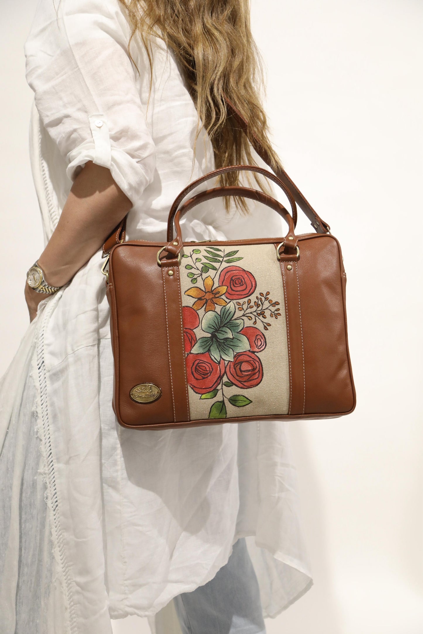 Laptop Bag X Flowery Design