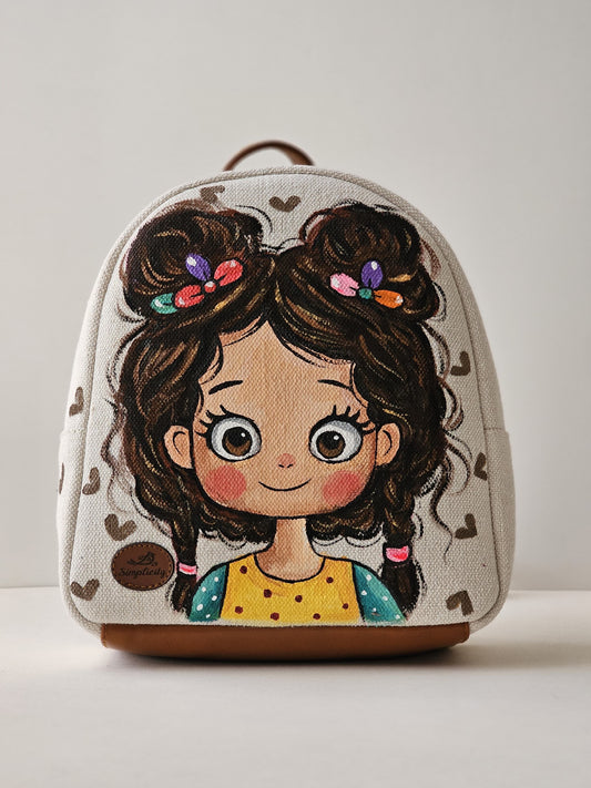 Fabric Mini Backpack Off White