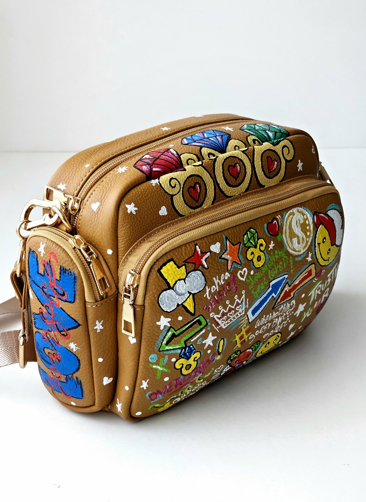 Leather Cross Bag Havan X Positive Vibes