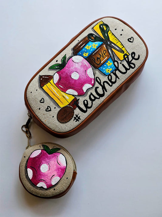 Pencil Case X Coin Purse Teacher Life