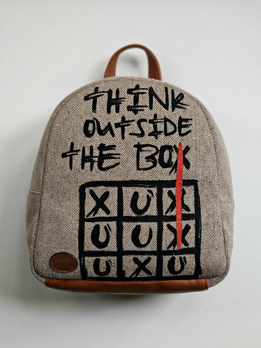 Fabric Mini Backpack Think Outside The Box