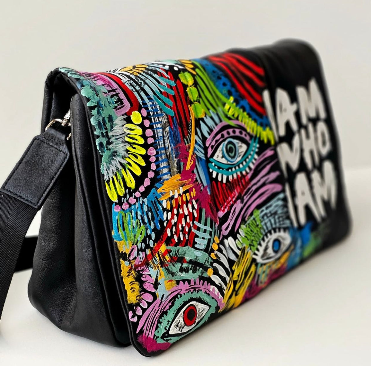 Bold leather Black X Colorful