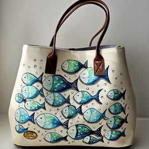 Beach Bag X Green Fish