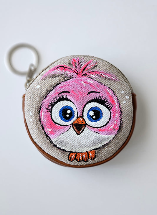 Coin Purse Pink Bird