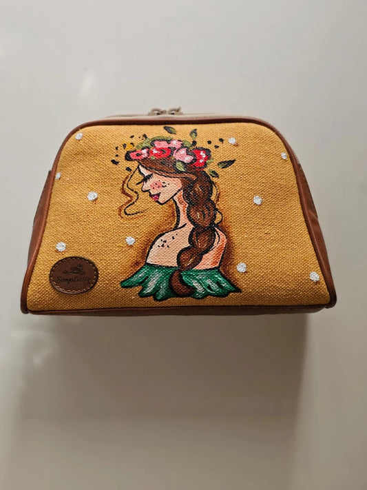 Makeup Pouch Yellow X Braid