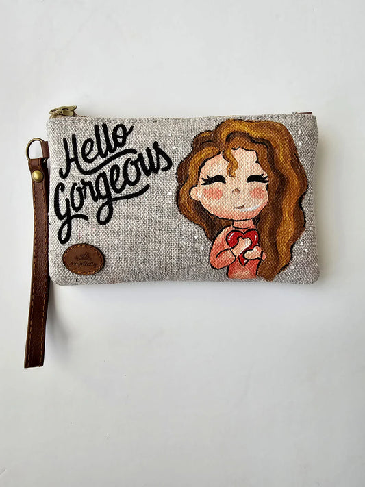 Mini Pouch Beige X Heart