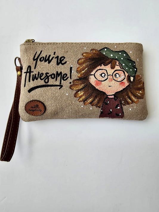 Mini Pouch Beige X Green Hat