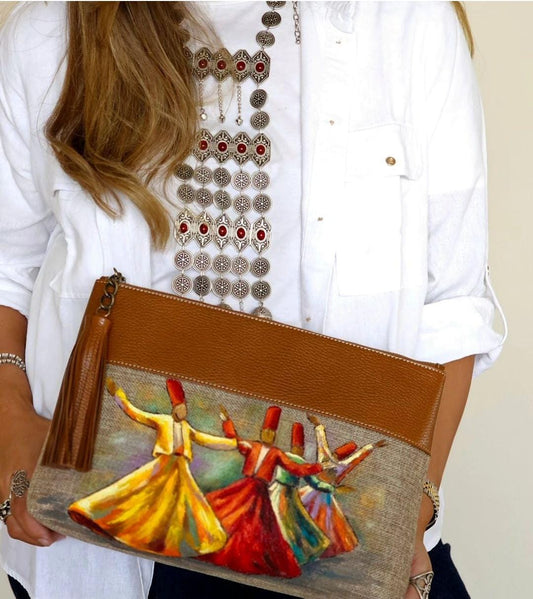 Painted Clutch Beige X Havan