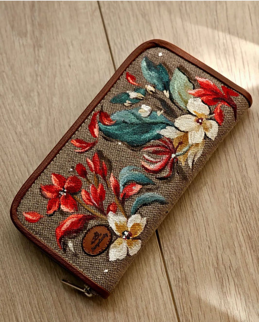 Fabric Wallets Flowers