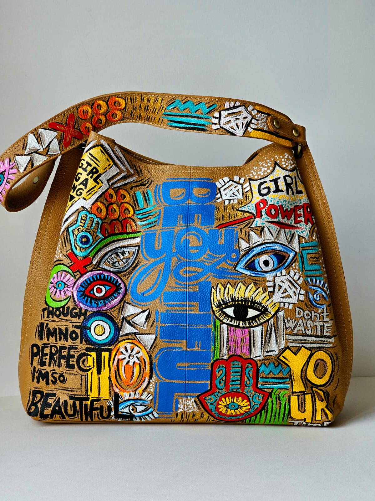Large Leather Bag Havan X Colors