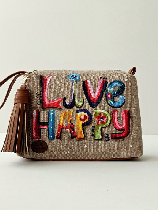 Gogo Clutch Beige Live Happy