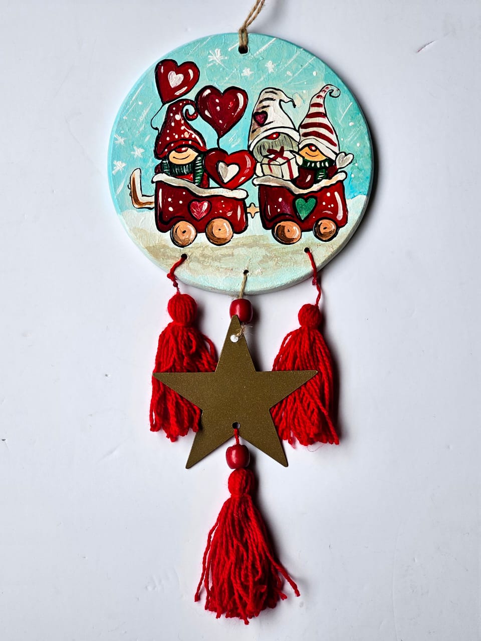 Gnome Love Train Wall Deco