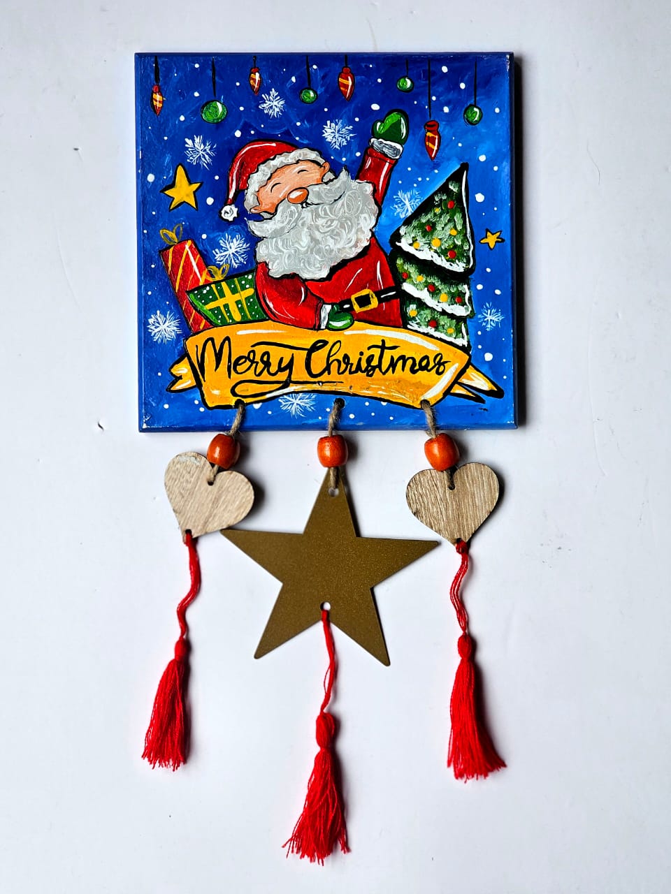 Waving Santa Wall Deco