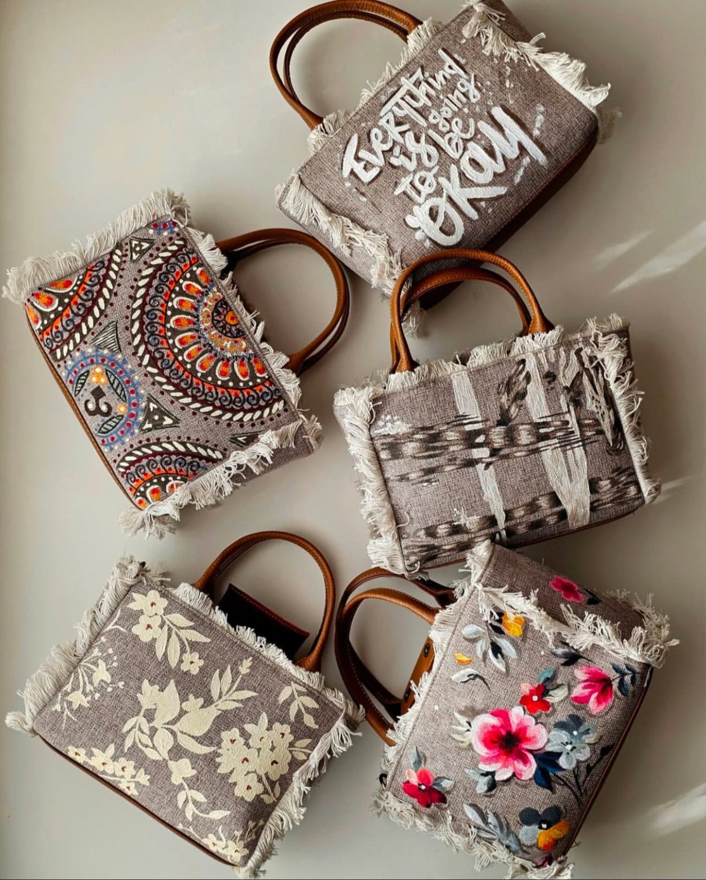 Mini Fabric Tote Bags
