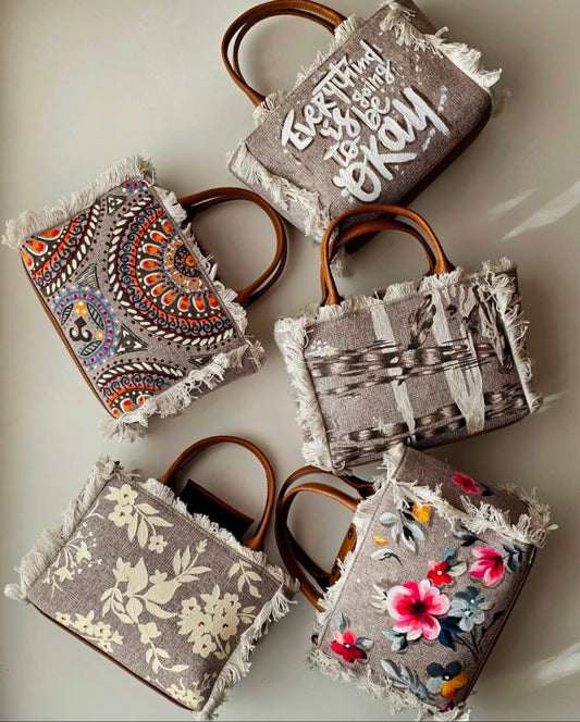Mini Fabric Tote Bags