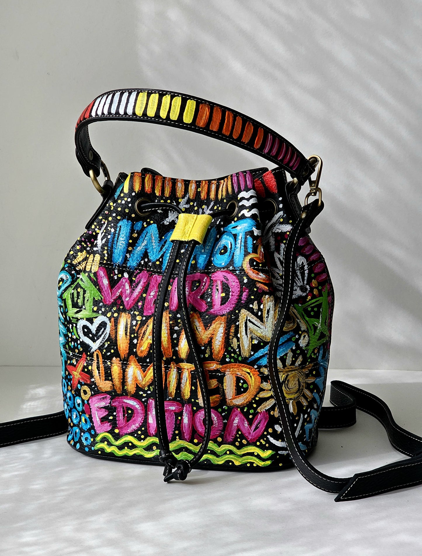 Leather Bucket X I'm not weird