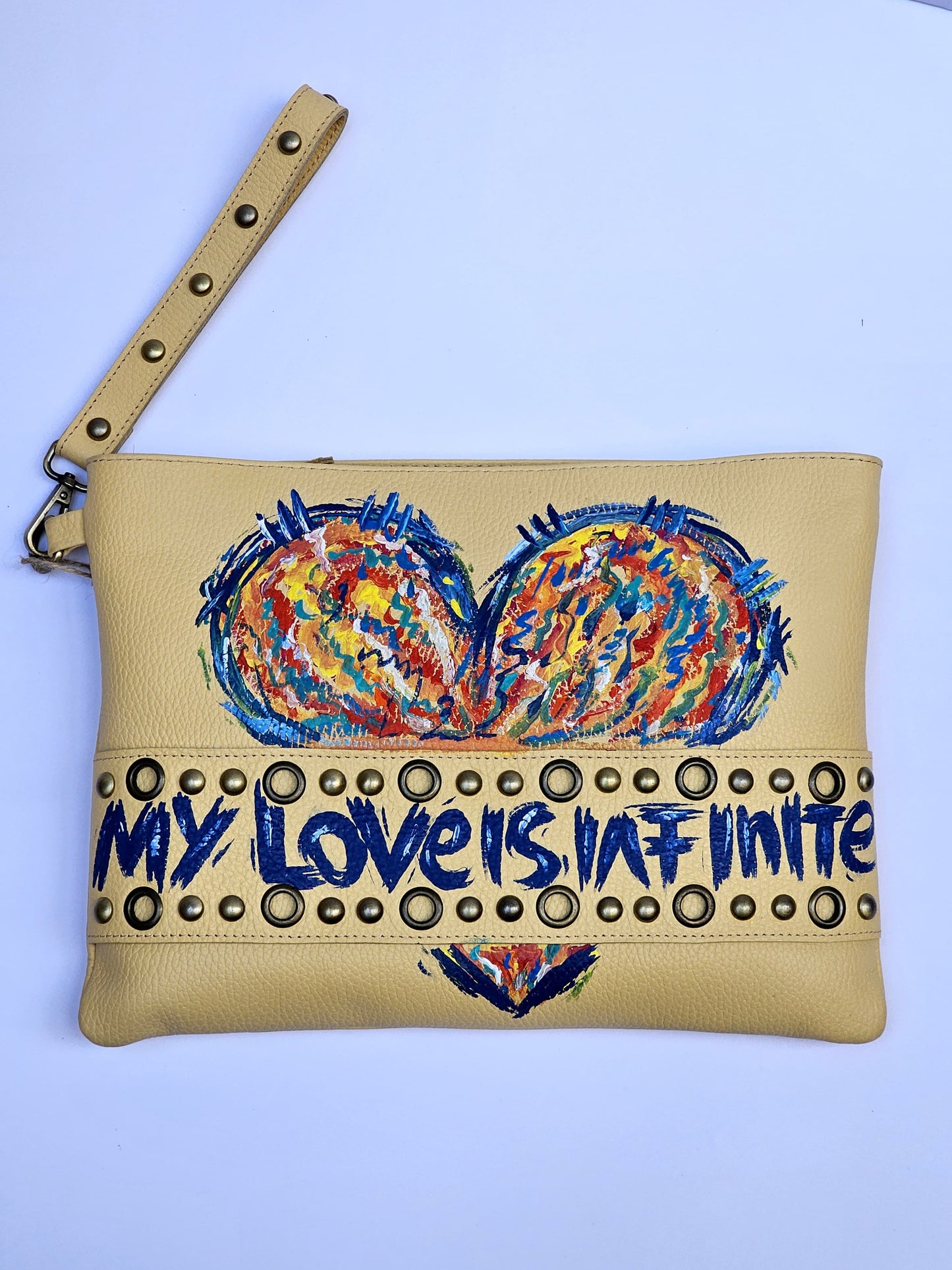 Yellow Studs Clutch X Infinite Love