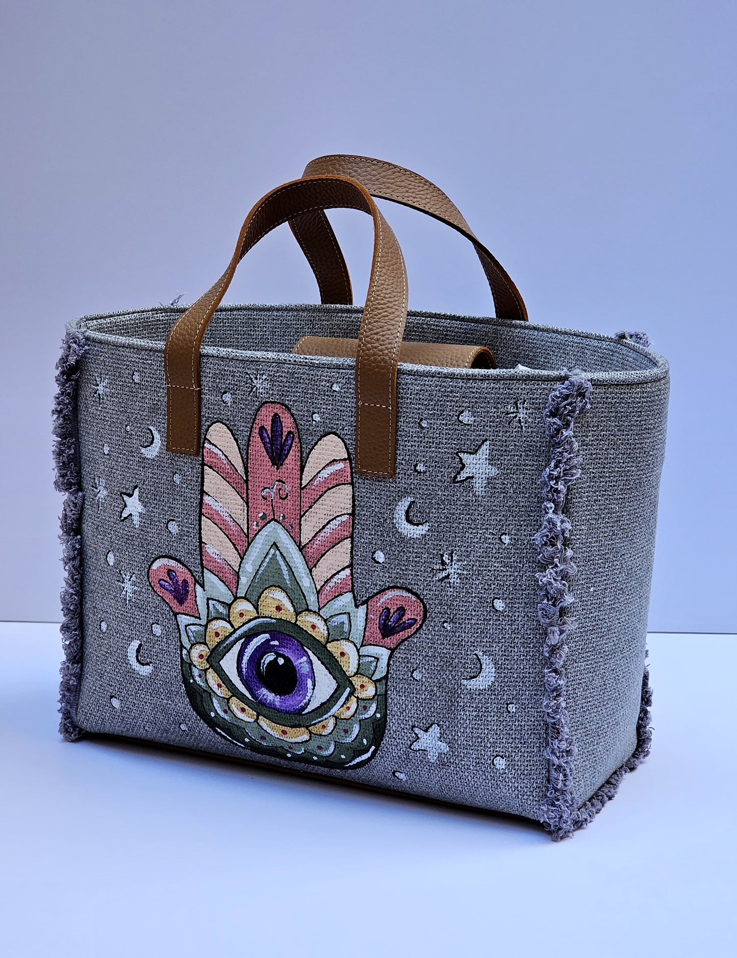 Grey Tote Bag X Mystic Eye