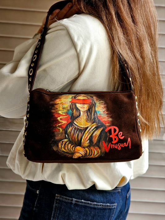 Chamois Studded Shoulder Bags