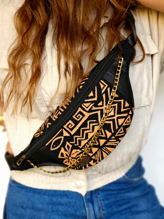 Fanny Pack Black X Pharaonic Design