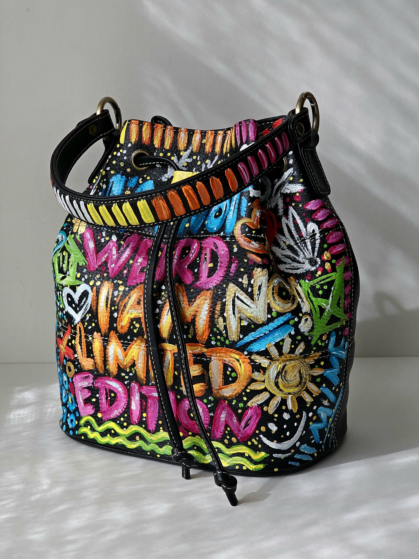 Leather Bucket X I'm not weird